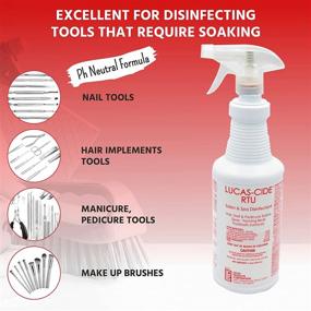 img 1 attached to 🧼 LUCAS-CIDE RTU Hospital Grade Salon & Spa Disinfectant Spray 32oz - Effective and Convenient Sanitizing Solution