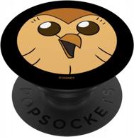 disney channel the owl house hooty face popsockets popgrip: swappable grip for phones & tablets logo