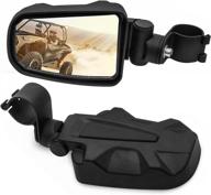 🔍 enhance your off-road adventures with ransoto utv offroad side rear view mirror - roll bar compatible with honda pioneer, polaris rzr, yamaha rhinos, and arctic cat wildcats логотип