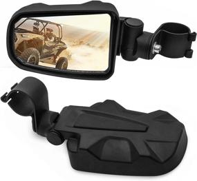 img 4 attached to 🔍 Enhance Your Off-Road Adventures with RANSOTO UTV Offroad Side Rear View Mirror - Roll Bar Compatible with Honda Pioneer, Polaris RZR, Yamaha Rhinos, and Arctic Cat Wildcats