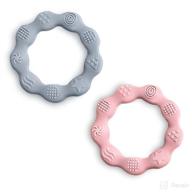 modernkids silicone teething rings babies logo