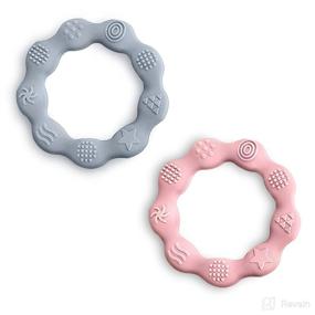 img 4 attached to ModernKIDS Silicone Teething Rings Babies