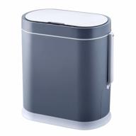 elpheco slim bathroom trash can with toilet brush and motion sensor for efficient waste management logo