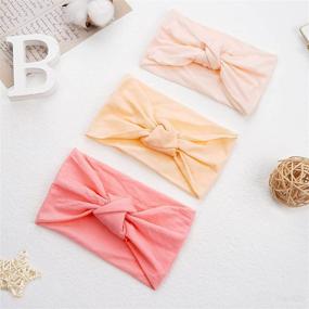 img 3 attached to Set of 23 Handmade Baby Nylon Headbands Hairbands with Top Knot Design – Elastic Hair Accessories for Newborns, Infants, Toddlers, and Kids