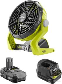 img 4 attached to 💨 Вентилятор Ryobi Tools 18V Hybrid портативный комплект с батареей и зарядным устройством (без розничной упаковки)