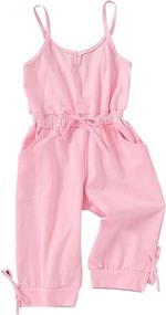 img 4 attached to 👗 Sleeveless Overalls Jumpsuit: Fashionable Girls' Clothing by YOUNGER STAR, via Jumpsuits & Rompers