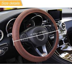 img 3 attached to Car Steering Wheel Cover Interior Accessories , Steering Wheels & Accessories