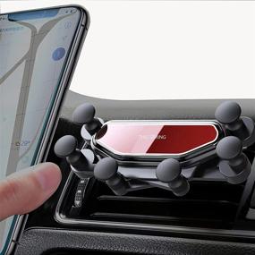 img 4 attached to 📱 Effortless One-Hand Operation: LUVIN 2021 Upgraded Gravity Phone Holder for Car"