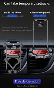 img 2 attached to 📱 Effortless One-Hand Operation: LUVIN 2021 Upgraded Gravity Phone Holder for Car"