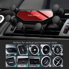 img 1 attached to 📱 Effortless One-Hand Operation: LUVIN 2021 Upgraded Gravity Phone Holder for Car"