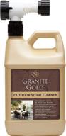 🧼 granite gold stone outdoor cleaner: ultimate deep cleaning for natural concrete patios, decks, driveways - 64 fl oz logo