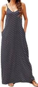 img 4 attached to 👗 OURS Spaghetti Strap Sundress with Pockets - Women's Clothing, perfect for Z Coffee