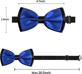 img 1 attached to 🎩 Fancy Adjustable Wedding Party Men's Bowtie: Enhance your Style with Classy Accessories