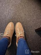 img 1 attached to Women'S Platform Lace-Up Wingtips Square Toe Oxfords Shoes By DADAWEN review by John Kahsar