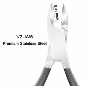 img 3 attached to Ejiubas Cuticle Remover Set - Professional Cuticle Trimmer With Pusher, Durable Stainless Steel Cuticle Cutter Clipper, Pedicure And Manicure Tools For Fingernails And Toenails - Gray