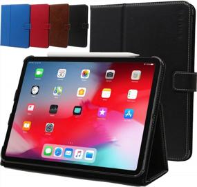 img 4 attached to Protect Your IPad Mini 6 With Snugg'S Leather Case - Flip Stand Design In Blackest Black