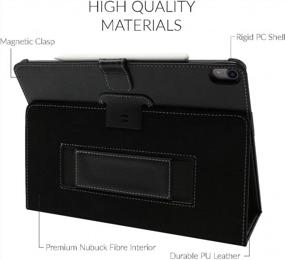 img 3 attached to Protect Your IPad Mini 6 With Snugg'S Leather Case - Flip Stand Design In Blackest Black