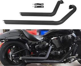 img 4 attached to Upgrade Your Suzuki With BAIONE Shortshots Full Exhaust Kit - Perfect Fit For Boulevard C50, M50, And VL800 Models!