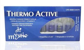 img 3 attached to Mystic Thermo Active Ампула для волос: термоактивное восстановление и предотвращение пушистости с силиконами и витамином Е — 7 упаковок для исключительного блеска и мягкости