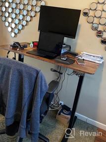 img 6 attached to Upgrade Your Home Office With JUMMICO'S Electric Adjustable Standing Desk - Large 55" Surface, Memory Preset, And T-Shaped Metal Bracket In Sleek Black