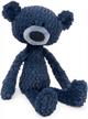 navy blue gund teddy bear stuffed animal - toothpick ripple, perfect for ages 1 and up logo