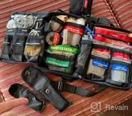 img 1 attached to Outdoor Preparedness First Aid Kit By Surviveware - MOLLE Compatible, Labeled Compartments For Backpacking, Hiking, And Outdoors Survival review by Kimoni Parson