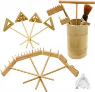 mini zen garden rake tool kit - japanese rock sand accessories & mini bamboo stamp rakes for meditation stress relief gifts logo