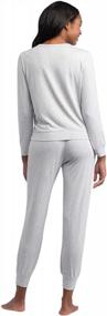 img 2 attached to Stay Cool And Comfy With Softies Dream Jersey Lounge Sets For Women