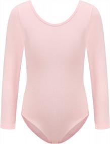 img 4 attached to Girls And Toddlers Gymnastics Dance Ballet Leotard - HIPPOSEUS Team Basic Long And Short Sleeve, AM0019