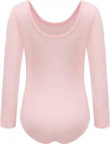 img 2 attached to Girls And Toddlers Gymnastics Dance Ballet Leotard - HIPPOSEUS Team Basic Long And Short Sleeve, AM0019