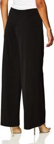 img 2 attached to AGB Womens Knit Palazzo Pants With Wide Legs - Available In Petite, Standard, And Plus Sizes