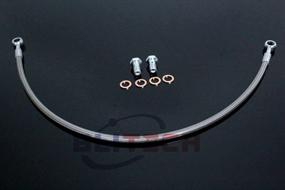 img 3 attached to 2002-2005 Subaru Impreza WRX Braided Clutch Line Master To Slave Cylinder Cable By Blitech.