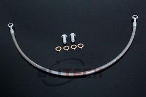 img 4 attached to 2002-2005 Subaru Impreza WRX Braided Clutch Line Master To Slave Cylinder Cable By Blitech.