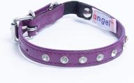 angel rhinestone elastic break away leather logo