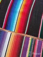 img 1 attached to Add Vibrant Colors To Your Special Occasions With Trlyc'S Mexican Table Runner Pack Of 6 - Perfect For Weddings, Birthday Parties, And Banquets review by Sarah Abarca