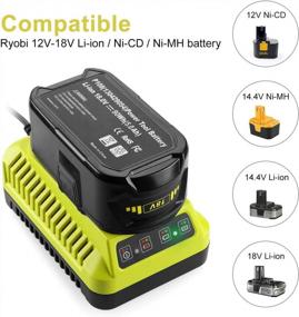 img 3 attached to 2Pack 18V Lithium Ryobi Battery + Charger For P102-P118 Tools - Energup 260051002 Compatible