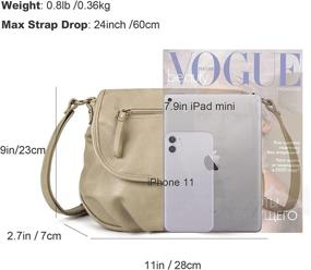 img 1 attached to Crossbody Handbags Double Pockets Lightweight Women's Handbags & Wallets ~ Satchels