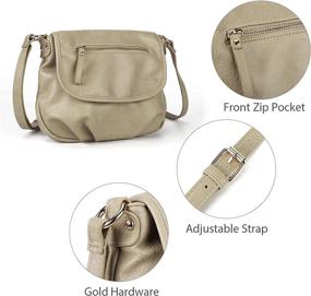 img 2 attached to Crossbody Handbags Double Pockets Lightweight Women's Handbags & Wallets ~ Satchels