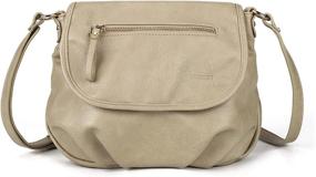 img 4 attached to Crossbody Handbags Double Pockets Lightweight Women's Handbags & Wallets ~ Satchels