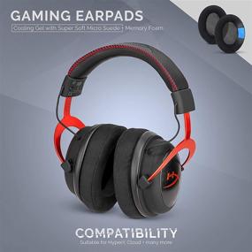 img 3 attached to Brainwavz Gel Gaming Replacement Earpads For ATH M50X,M40X, M50XBT & More - Compatible With Steelseries Arctis 3/5/7/9X Pro/Stealth And HyperX Cloud 1 & 2 - Oval Ear Pad - Black