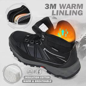 img 1 attached to Stay Fashionable & Comfy With GRITION Women'S Waterproof Hiking Boots For Winter Outdoor Ventures