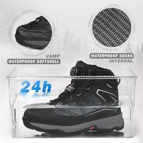 img 3 attached to Stay Fashionable & Comfy With GRITION Women'S Waterproof Hiking Boots For Winter Outdoor Ventures