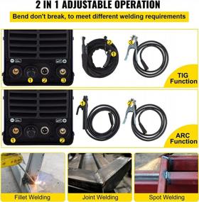 img 2 attached to Dual Voltage Tig Welder - Mophorn 165 Amp 110V/220V, 2-In-1 TIG/ARC Welding Machine With Digital Display, Portable Combo Welder, Includes TIG Torch Gun And Cable, 165A TIG Welder And 140A ARC Welder