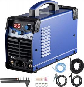 img 4 attached to Dual Voltage Tig Welder - Mophorn 165 Amp 110V/220V, 2-In-1 TIG/ARC Welding Machine With Digital Display, Portable Combo Welder, Includes TIG Torch Gun And Cable, 165A TIG Welder And 140A ARC Welder