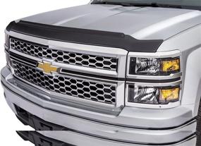 img 1 attached to AVS Aeroskin II Hood Protector For Chevy Silverado 1500: Low Profile Textured Black, Flush Mount, Perfect Fit
