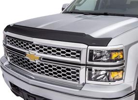 img 4 attached to AVS Aeroskin II Hood Protector For Chevy Silverado 1500: Low Profile Textured Black, Flush Mount, Perfect Fit