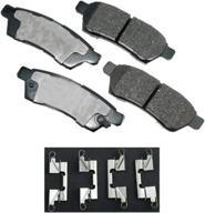 akebono act1100 proact ultra premium ceramic disc brake pad kit with grey color option логотип