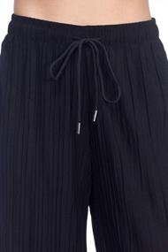 img 2 attached to Stylish And Comfortable: FASHION BOOMY Women'S Flowy Palazzo Dress Pants With Wide Leg And Drawstring