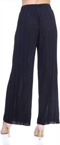 img 3 attached to Stylish And Comfortable: FASHION BOOMY Women'S Flowy Palazzo Dress Pants With Wide Leg And Drawstring