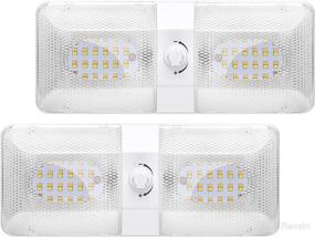 img 4 attached to 🔆 BlueFire 12V Dimmable LED RV Ceiling Dome Lights: High DC RV Interior Lighting with Adjustable Brightness Rotary Switch (2 Pack)